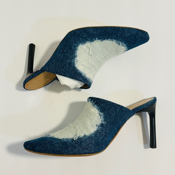 NWT Loewe Ripped Denim Mule 37 - Picture 7 of 12